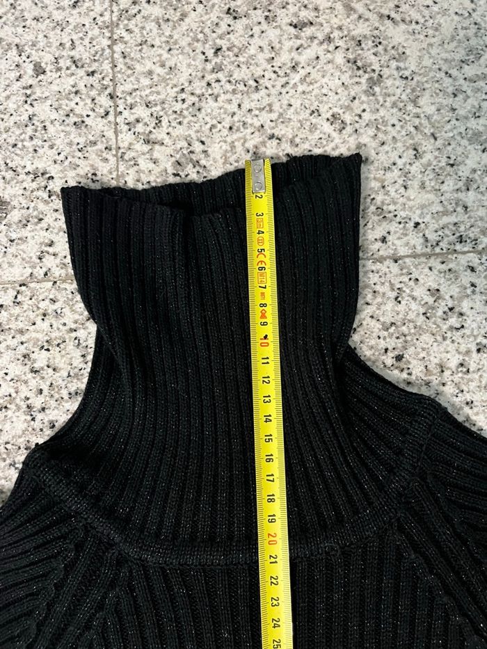 Robe pull col roulé noir - photo numéro 2