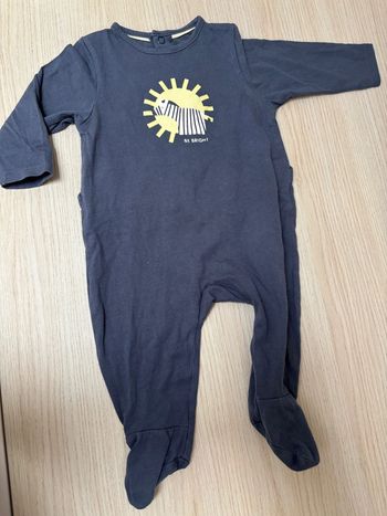 Pyjama été Obaibi taille 6 mois zèbre