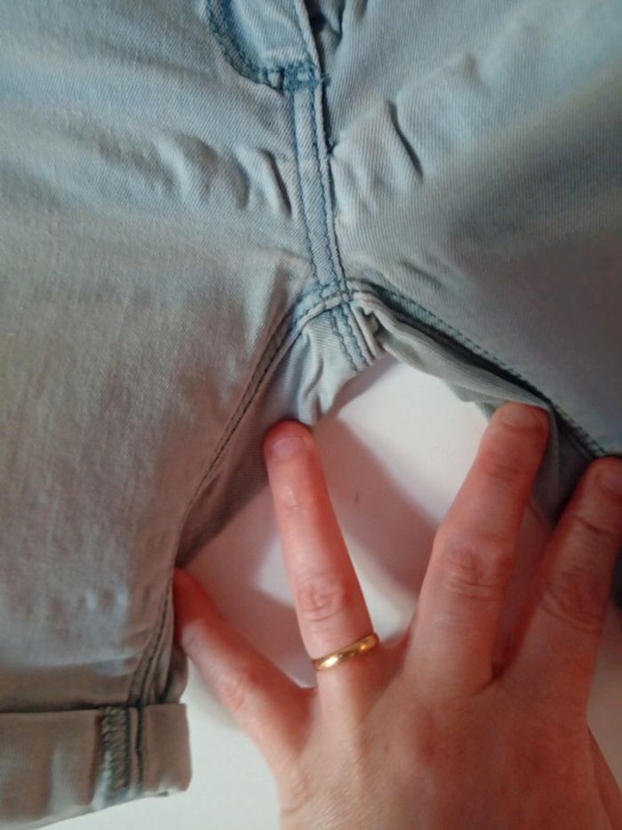 Short en jean bleu clair 4 ans - photo numéro 6