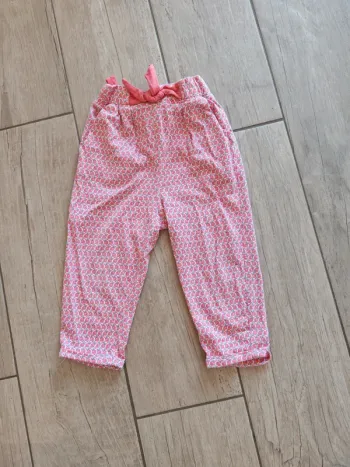 Pantalon fluide rouge Obaibi 23 mois
