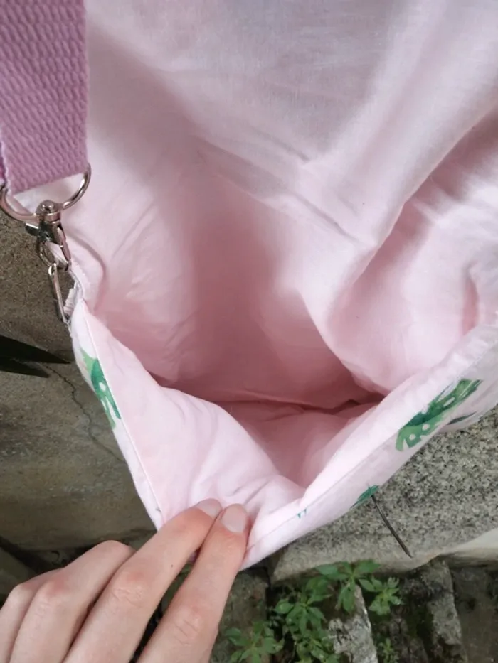 Sac à main + porte carte fait mains - photo numéro 8