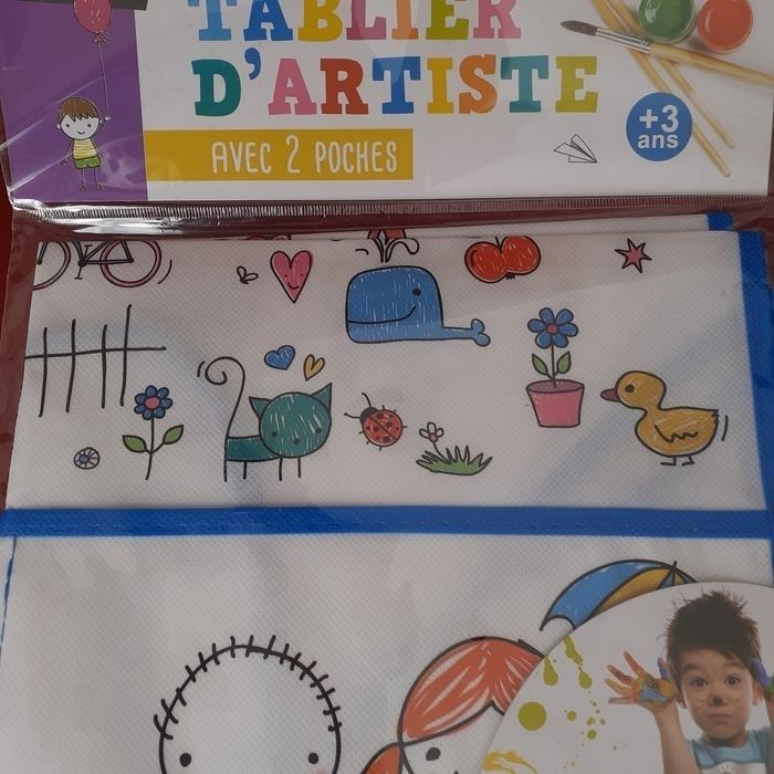 Loisirs créatifs 1er âge : Livret "Peinture magique "+Tablier d'artiste*dès 3 ans - photo numéro 4