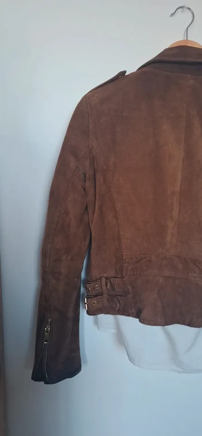 🧥 Perfecto Mango en cuir véritable – Chocolat intense - LA tendance de cet automne - photo numéro 13