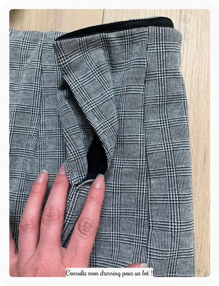 Jupe à carreaux grossesse maternité - photo numéro 4