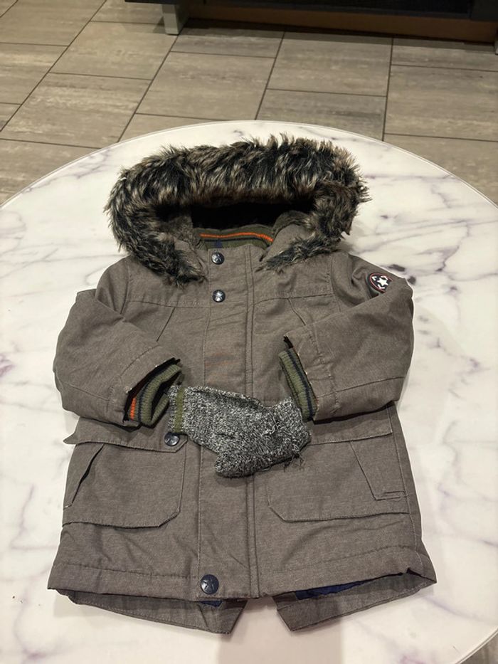 Manteau d’hiver garçon kaki