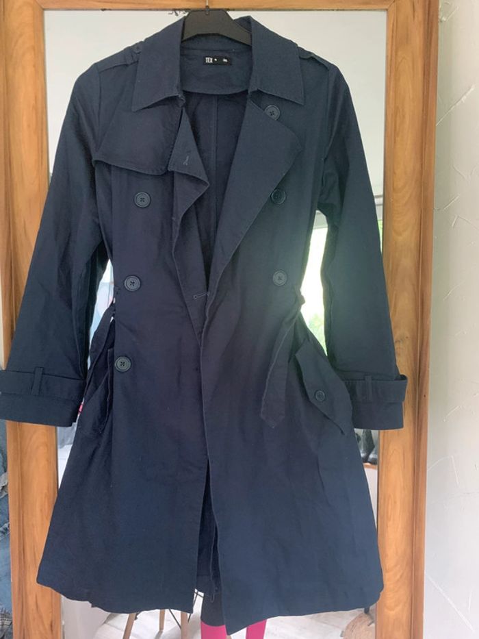 Trench coat Tex bleu marine taille 36 - photo numéro 2