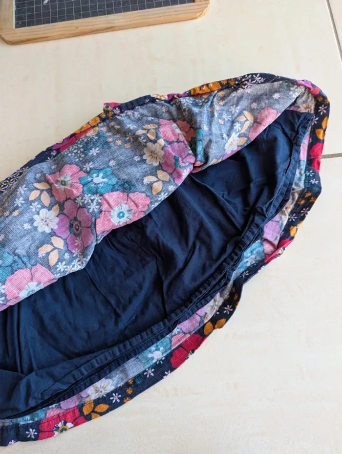 Jupe velours fleurie 3 ans Du pareil au même - photo numéro 5