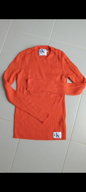 Pull fin côtelé calvin klein