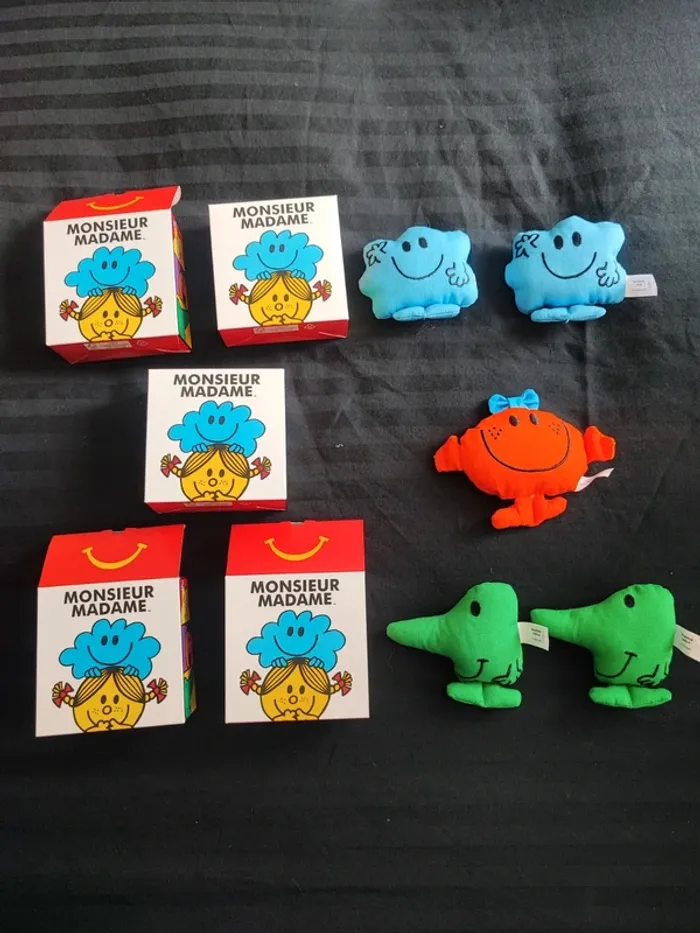 Divers peluches monsieur madame MacDo Happy Meal à 2€ l'unité (78)