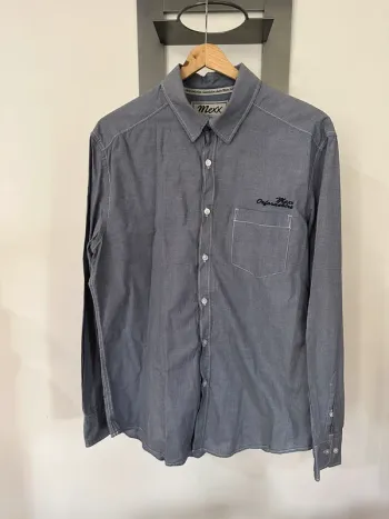 Chemise à motifs bleu marine mexx L