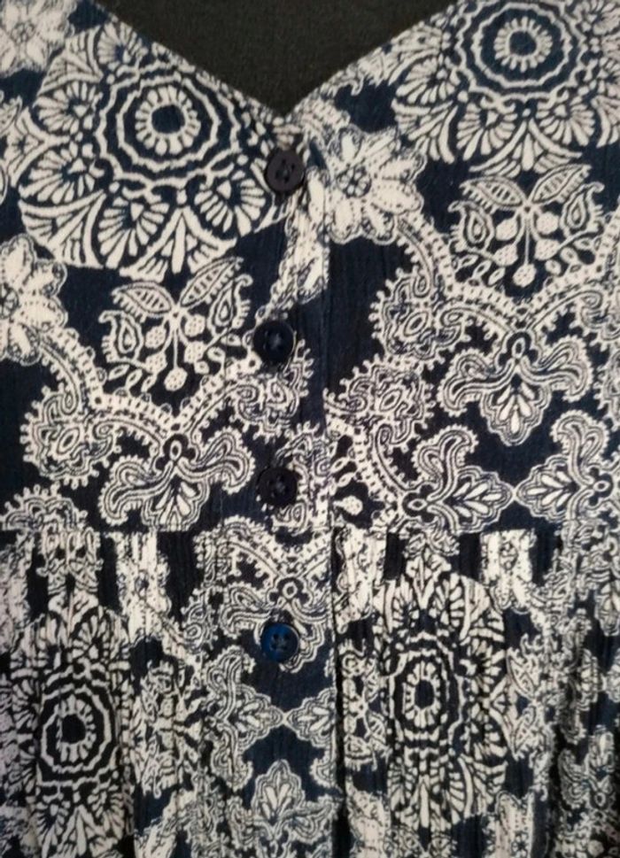 Robe de plage boutonnée bleue Jennyfer taille 36 - photo numéro 12