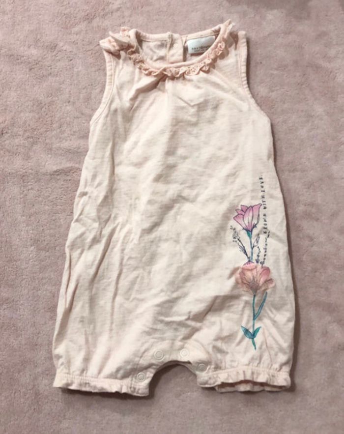 Combi short bébé fille