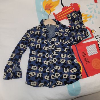 Chemise en jean mickey