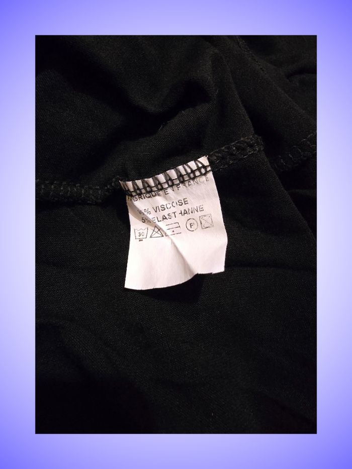 Tee-shirt Noir Taille Unique Sans Marque - photo numรฉro 3