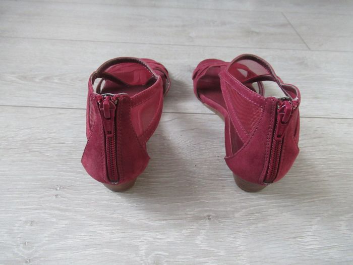 Chaussures sandales été bordeaux Taille 37 Eram - photo numéro 3