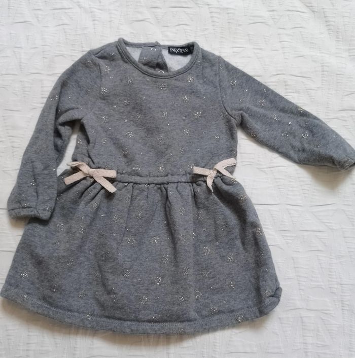 In extenso robe épaisse chaude flocons doré