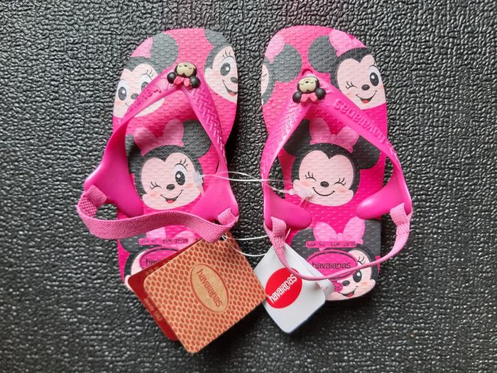 Sandalettes Havaianas Minnie 25-26 NEUVES 17€ au lieu de 26€