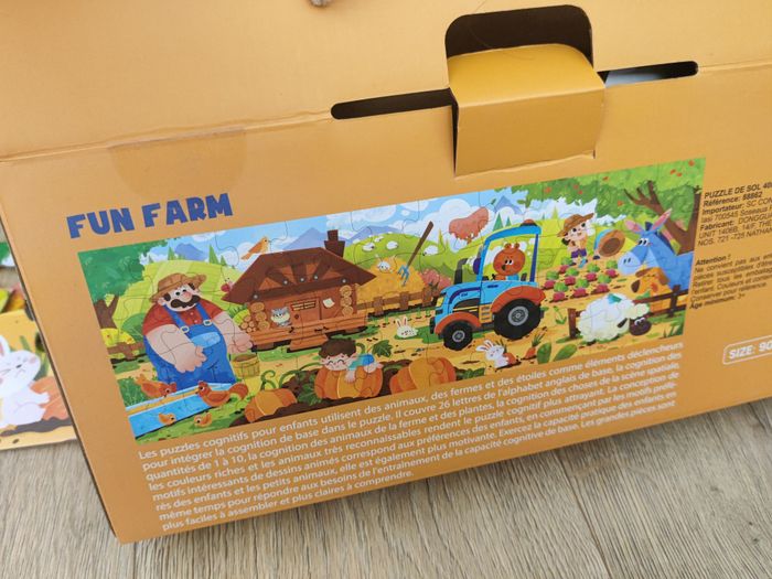 Grand puzzle panoramique La ferme - 40 pièces 3 ans et + - photo numéro 3