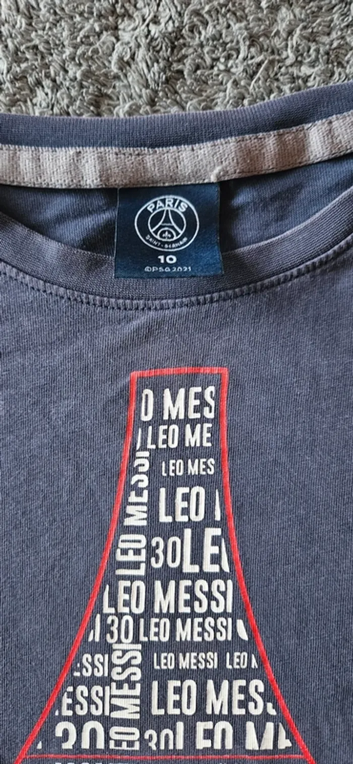 Tee-shirt Paris Messi 10 ans - photo numéro 3
