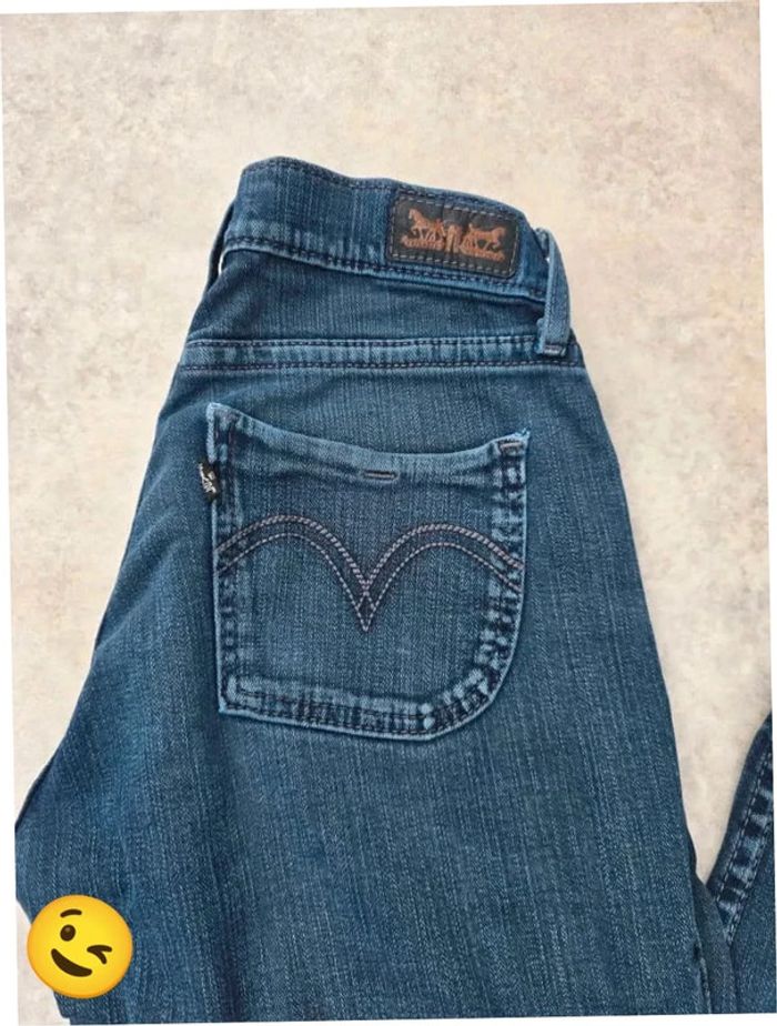 Jeans Levi's 528 W26|FR36 coupe skinny bleu marine Femme-Women pan321 - photo numéro 2