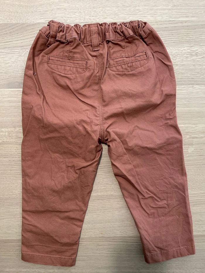 Pantalon léger vieux rose kiabi 24 mois - photo numéro 3
