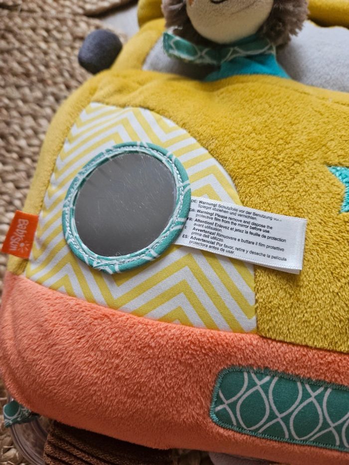 Jouet pour parc ou lit Bus musical et lumineux en tissu Babysun Funky friends - photo numéro 4