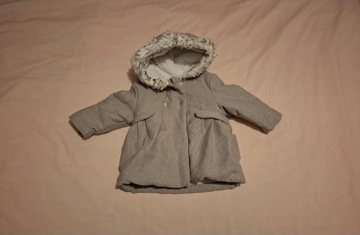 Veste grise bébé fille 12M Obaidi - photo numéro 2