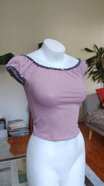 Top vintage rose magnifique
