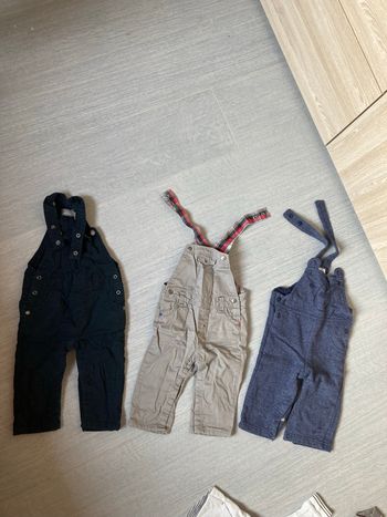 3 salopettes 6mois
