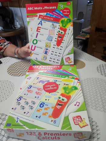 2 jeux éducatifs abc mots et phrases & premiers  calculs