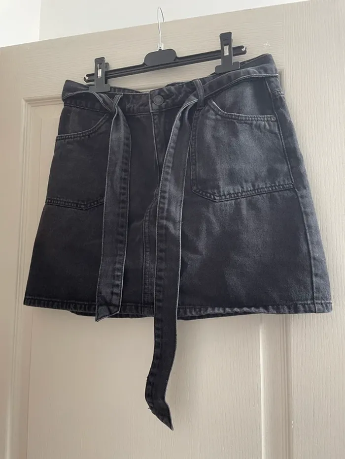 Jupe jean noire
