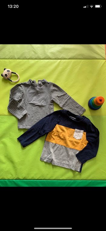 Lot tee shirt manches longues