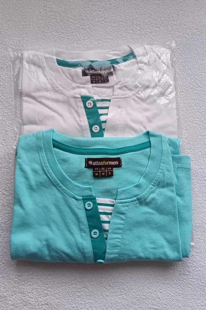 lot de 2 tee-shirt Atlas for Men homme 38 NEUF - photo numéro 8