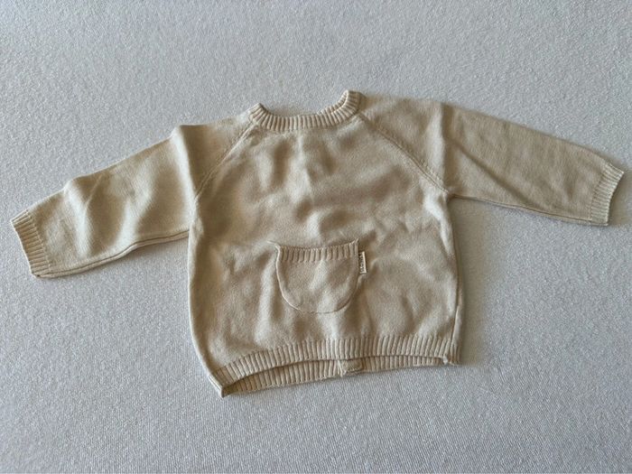 Pull bébé Kiabi beige 3 mois