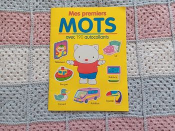 Cahier autocollants mes premiers mots