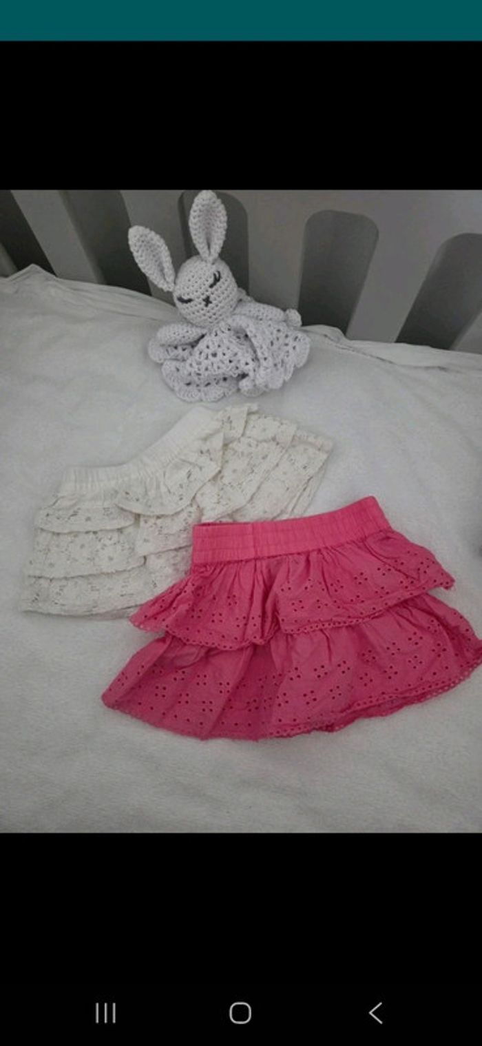 Lot 2 jupes 6 mois fille