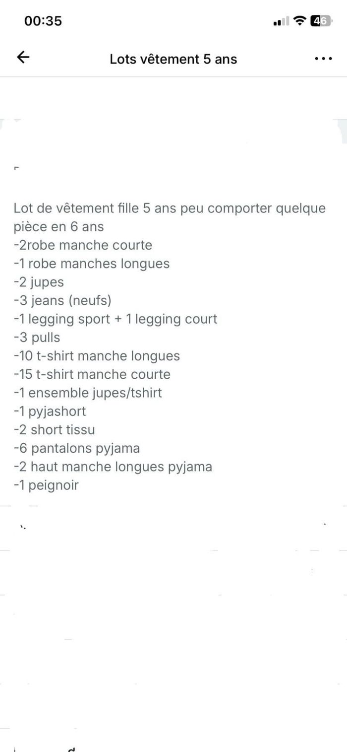 Lot vêtements fille 5 ans - photo numéro 5