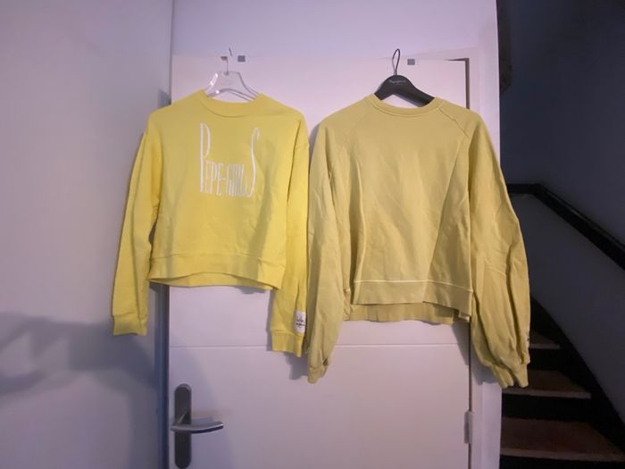 Lot de 2 pull jaune Pepe jean  taille XS