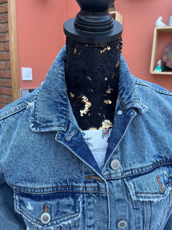 Veste en Jean XXS Bershka - photo numéro 6