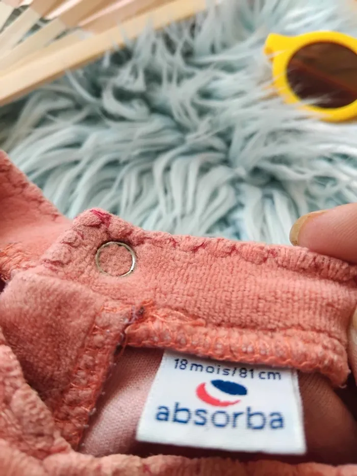 💡 pyjama grenouillère velours 18 mois fille - photo numéro 3