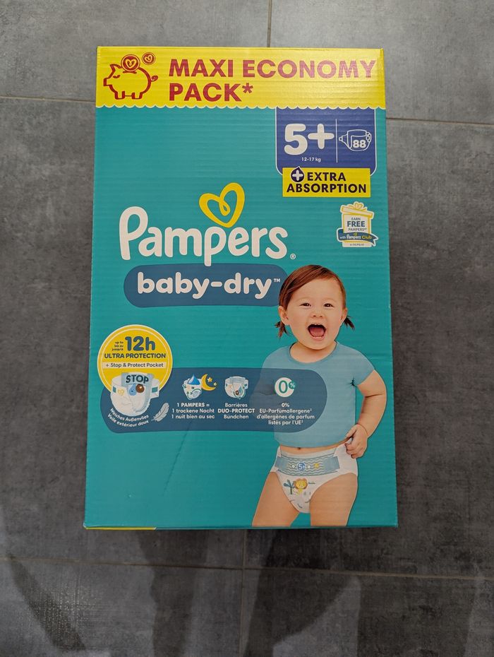 88 Couche pampers taille 5+