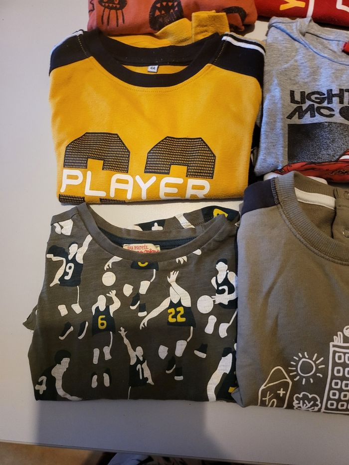 Lot de 12  t-shirts ML 4 ans garçons - photo numéro 3