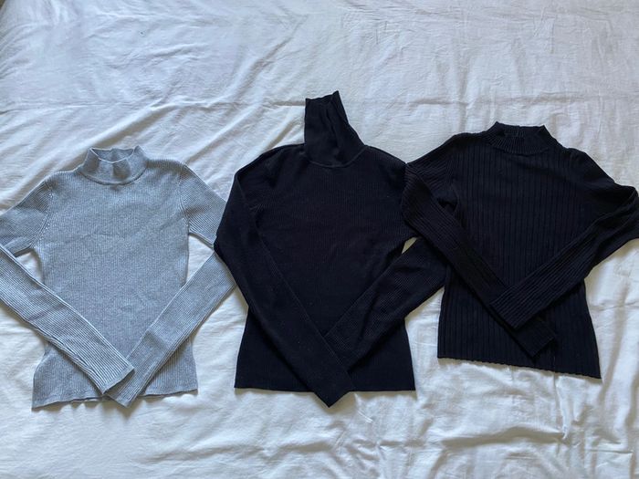 Lot 3 sous pulls femme taille M - photo numéro 2