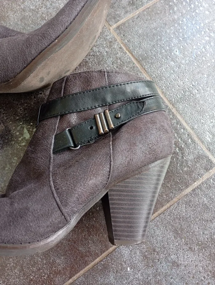 Just Fab bottines grises - photo numéro 4