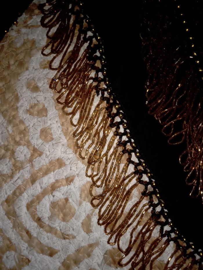 Foulard danse orientale crochet perlé luxe - photo numéro 3