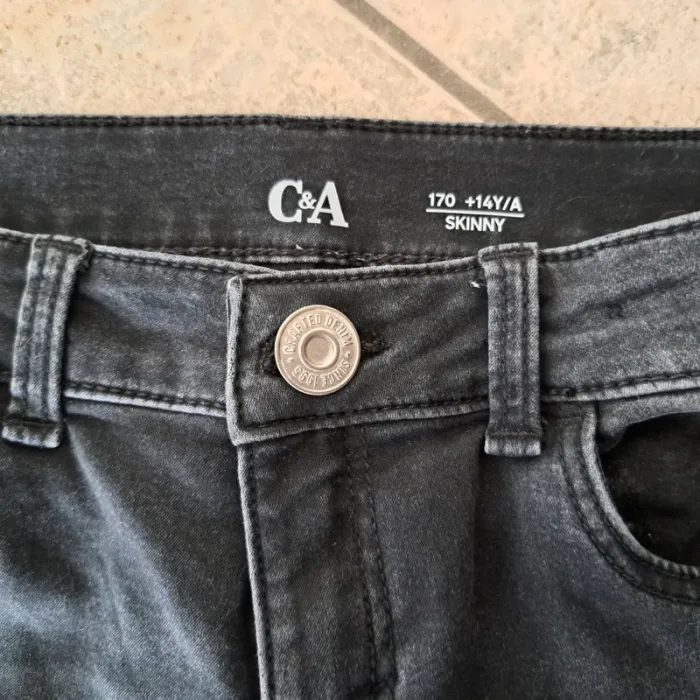 Jeans skinny noir, C&A, 170 cm - photo numéro 3