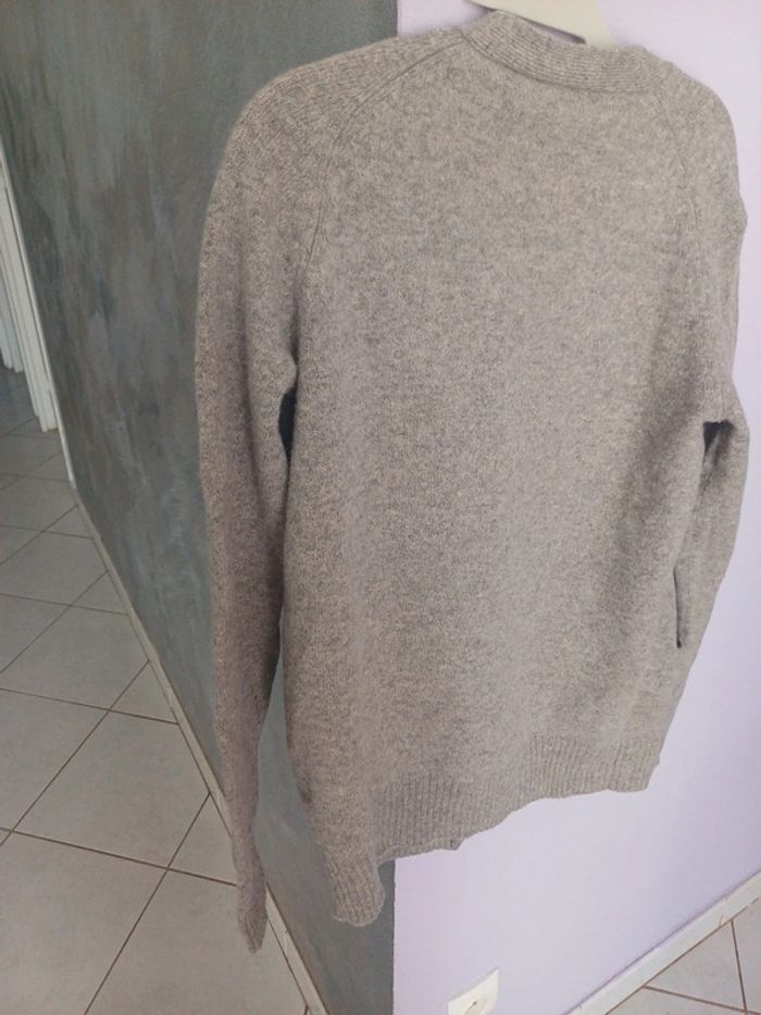 Gilet lacoste femme gris très bon état logo brodé vert taille XL - photo numéro 6