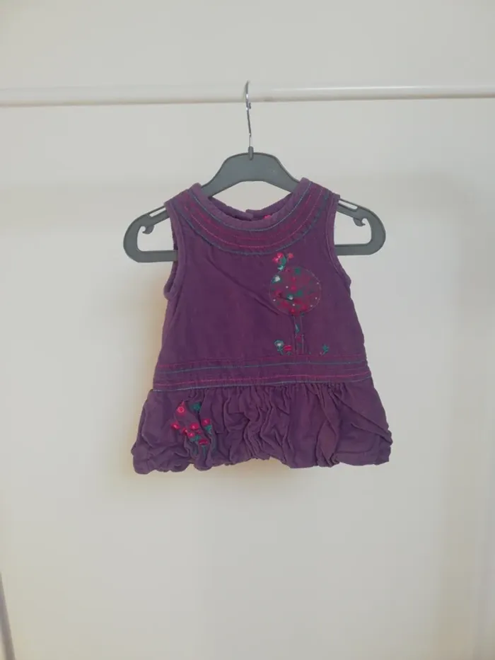 Robe hiver en velours Orchestra 6 mois 67cm