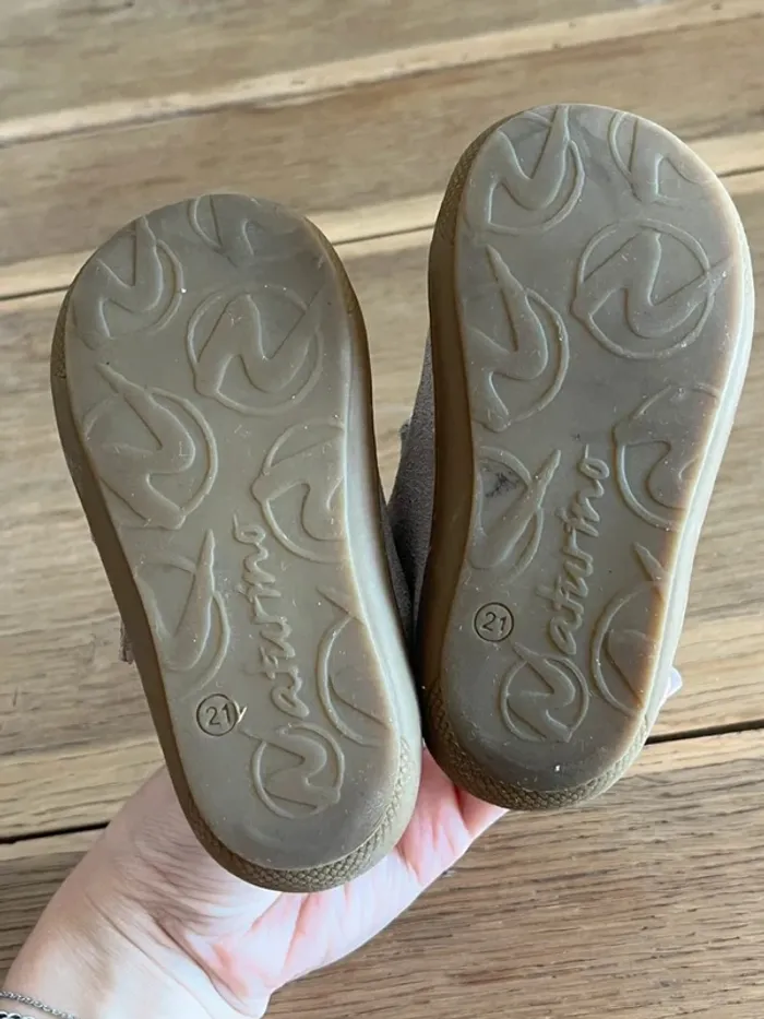 Chaussures à scratch rose Naturino - photo numéro 6