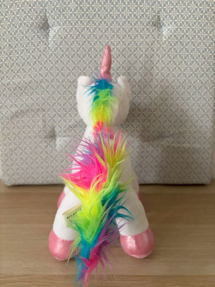Peluche Licorne "Arc-En-Ciel" - photo numéro 4